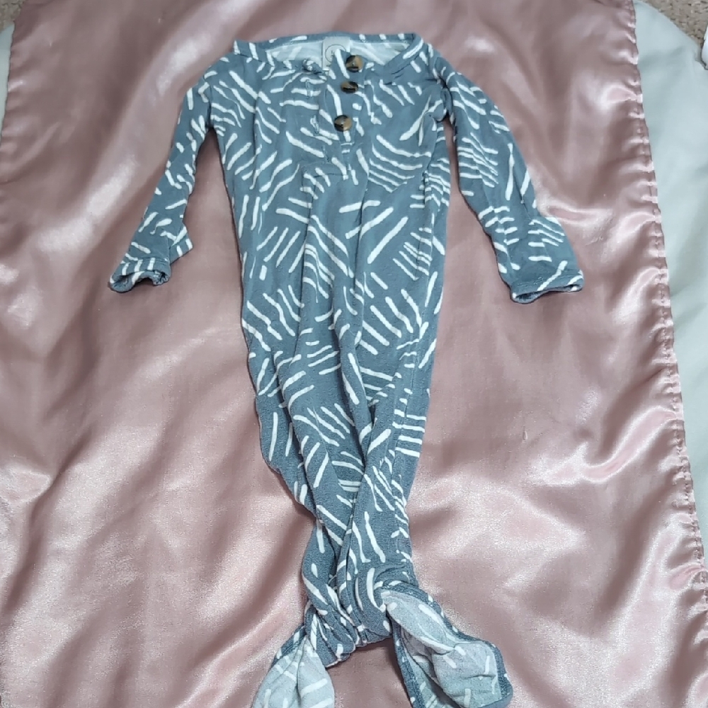 Lou Lou & Company Blue and White Kids Nightgown